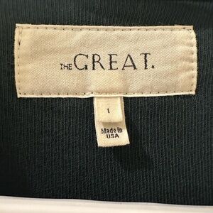 THE GREAT. Dark Green Sweatshirt